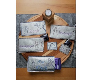 Stickserie - Kleiner Schutzengel mit Anhängern ITH